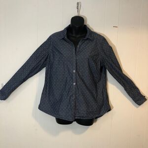 Lee Riders Button Down Long Sleeve Shirt Medium